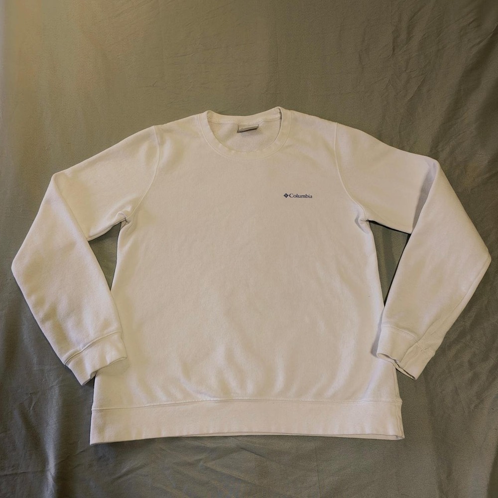 Columbia Sportswear Mens White Mountain Graphic Fleece Crewneck Sweatshirt S